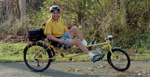 David Boyd aboard his Longbikes Slipstream